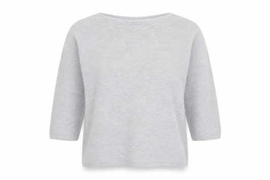 Womens UK Size L Fransa Grey Pullover Jumper