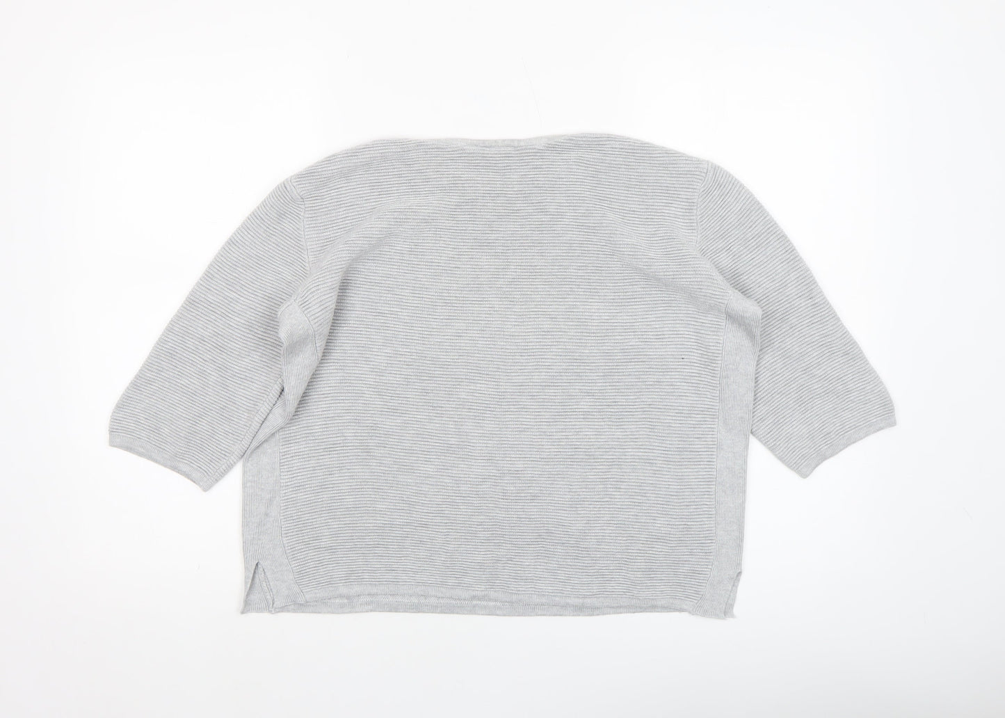 Womens UK Size L Fransa Grey Pullover Jumper