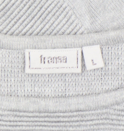 Womens UK Size L Fransa Grey Pullover Jumper