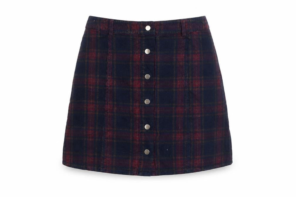 Womens UK Size 10 Oasis A-Line Corduroy Skirt