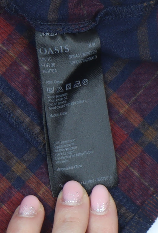 Womens UK Size 10 Oasis A-Line Corduroy Skirt