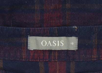 Womens UK Size 10 Oasis A-Line Corduroy Skirt