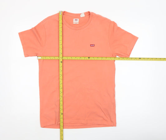 Mens UK Size S Levi's Orange  T-Shirt