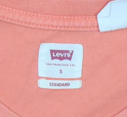 Mens UK Size S Levi's Orange  T-Shirt
