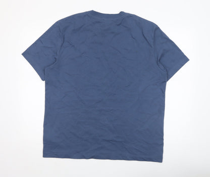 Mens UK Size L Calvin Klein Jeans Blue  T-Shirt