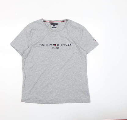 Mens UK Size L Tommy Hilfiger Grey  T-Shirt