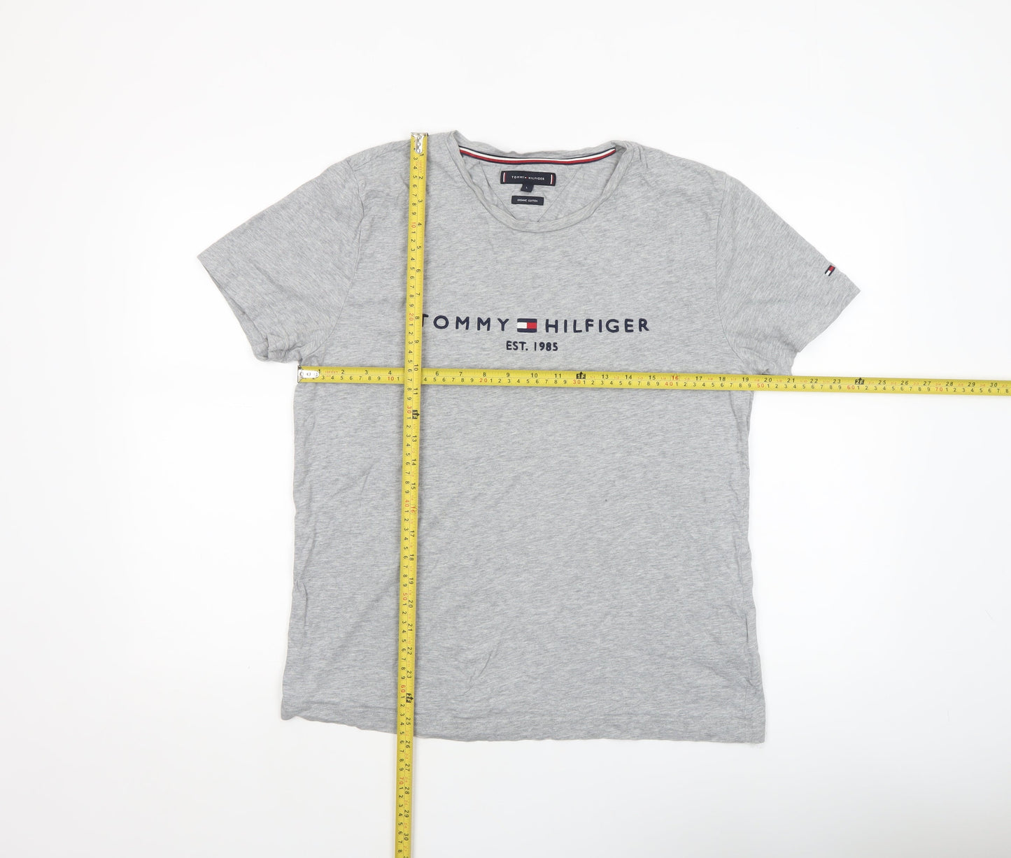 Mens UK Size L Tommy Hilfiger Grey  T-Shirt