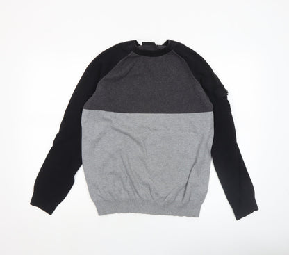 Mens UK Size M McKenzie Grey Pullover Jumper