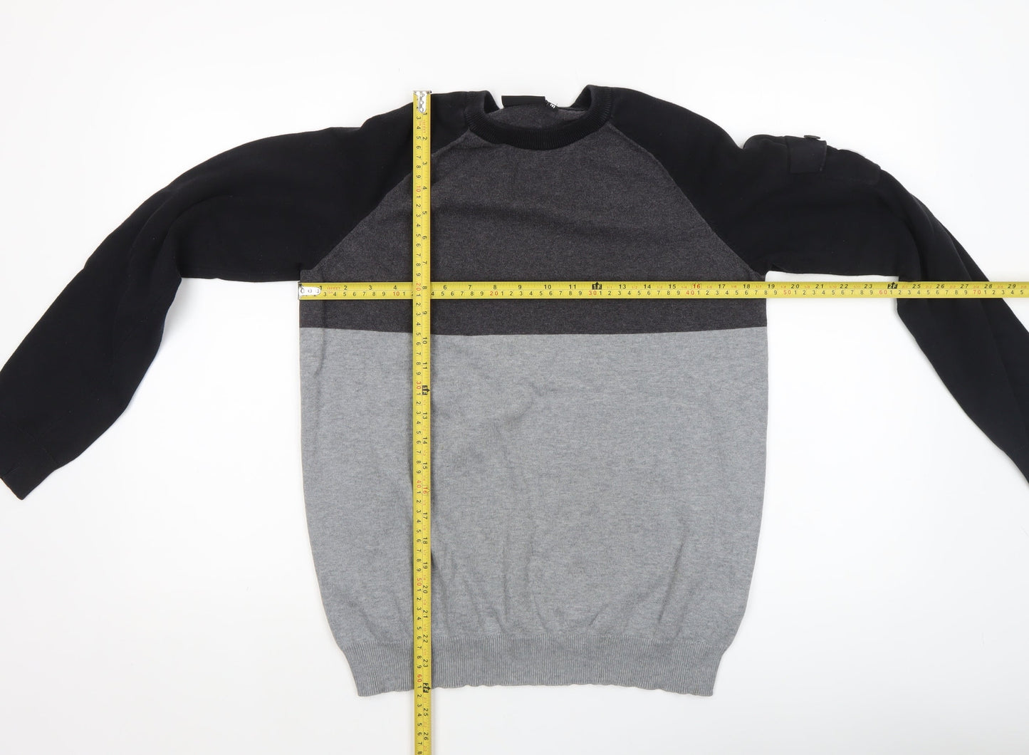 Mens UK Size M McKenzie Grey Pullover Jumper