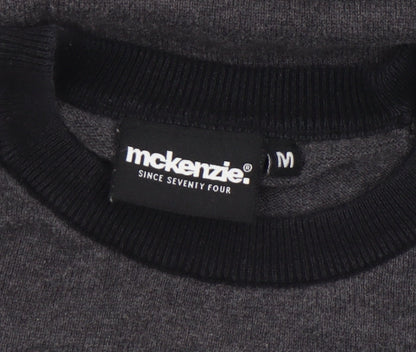 Mens UK Size M McKenzie Grey Pullover Jumper
