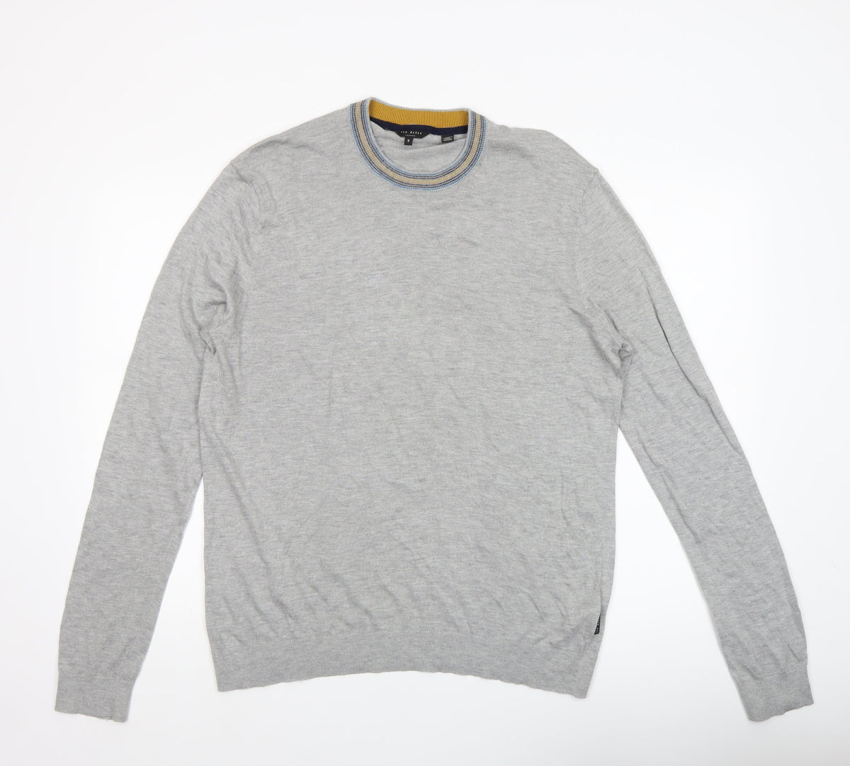 Mens UK Size XL Ted Baker Grey Pullover Jumper