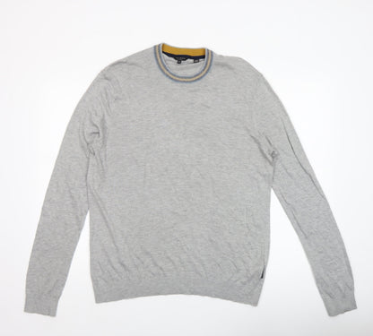 Mens UK Size XL Ted Baker Grey Pullover Jumper