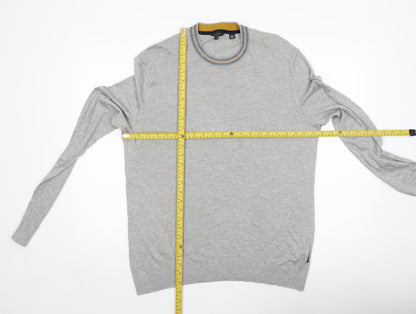 Mens UK Size XL Ted Baker Grey Pullover Jumper