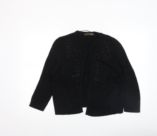 Womens UK Size XL Clements Ribeiro Black Cardigan Jumper
