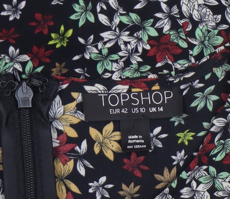Womens UK Size 14 Topshop Shift Dress