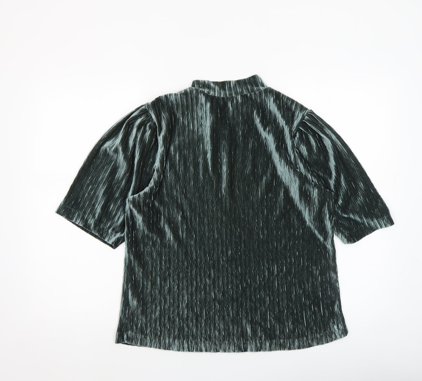Womens UK Size M b.young Green Basic Blouse