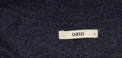 Womens UK Size S Oasis Blue Pullover Jumper