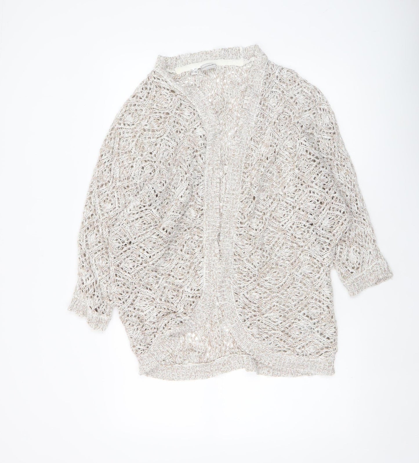 Womens UK Size S Bodyflirt Beige Cardigan Jumper