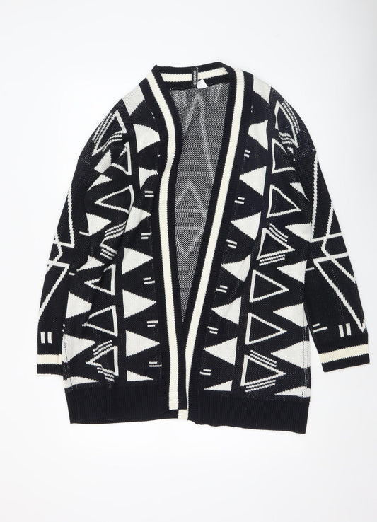 Womens UK Size 12 H&M Black Cardigan Jumper