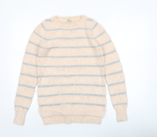 Womens UK Size XS Oasis Beige Pullover Jumper