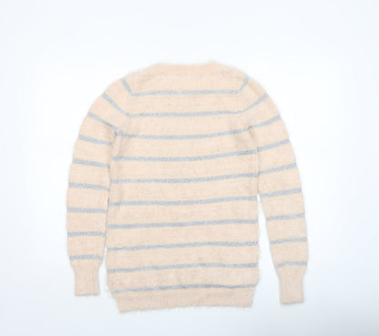 Womens UK Size XS Oasis Beige Pullover Jumper