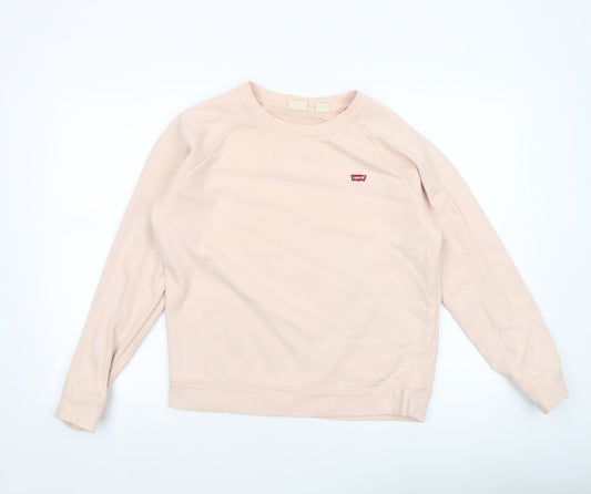 Womens UK Size S Levi's Beige Pullover Sweatshirt