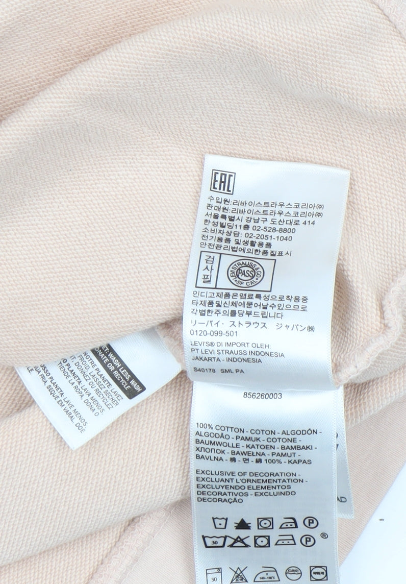 Womens UK Size S Levi's Beige Pullover Sweatshirt