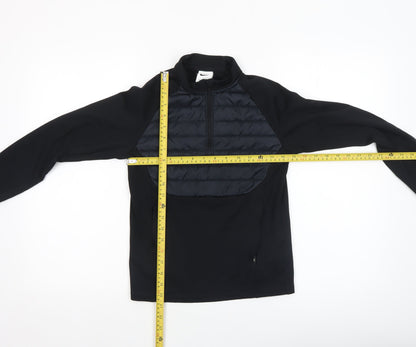 Nike Boys Black Therma-Fit 1/4 Zip Pullover Sweatshirt M