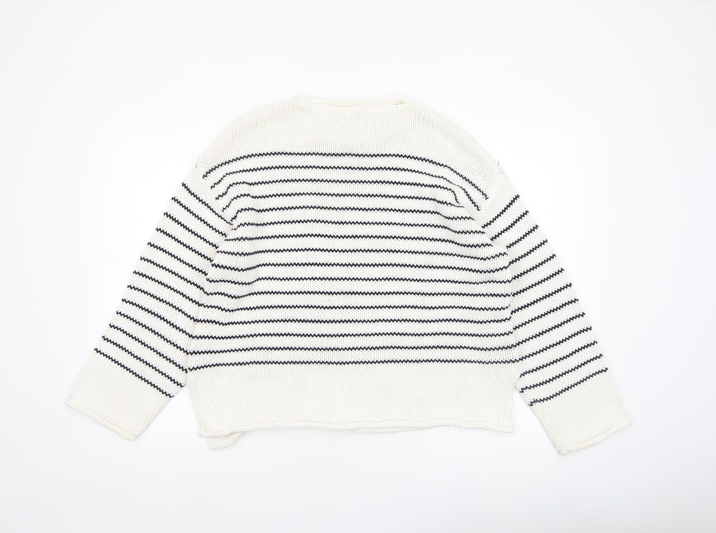 Womens UK Size L Zara Ivory Pullover Jumper