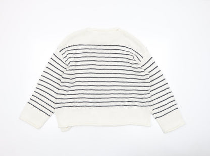 Womens UK Size L Zara Ivory Pullover Jumper