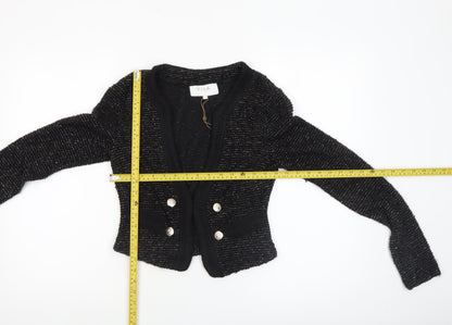 Womens UK Size S VILA Black Cardigan Jumper
