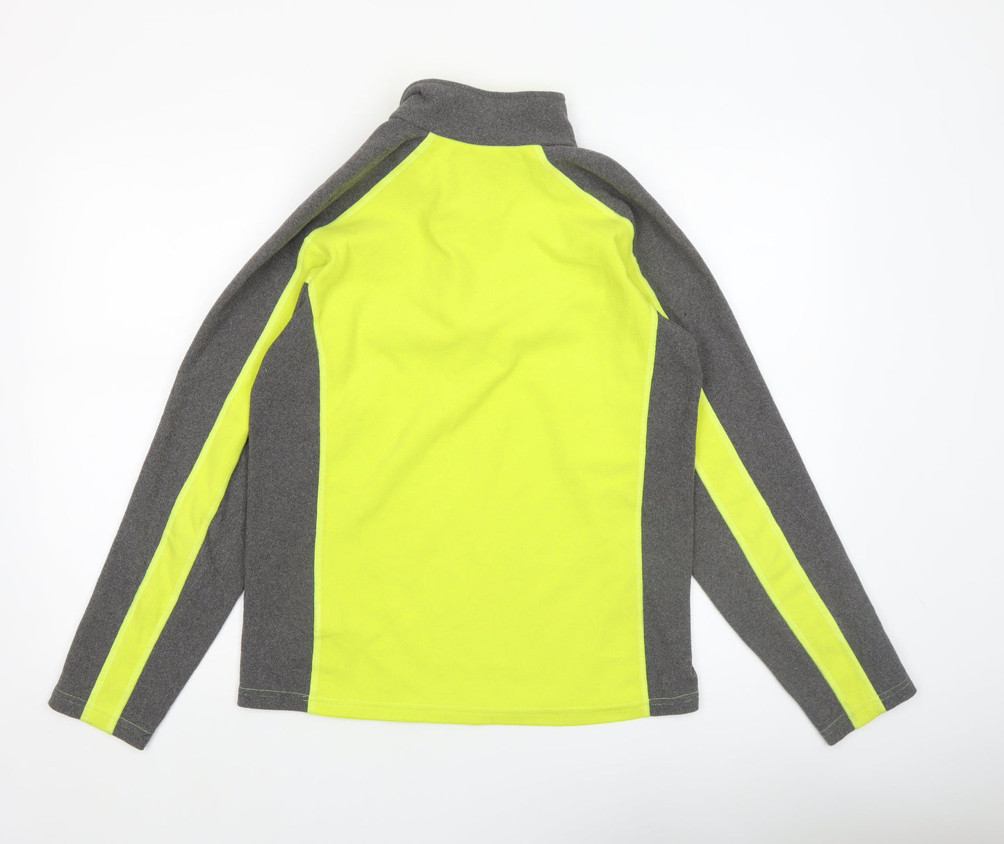 The North Face Boys Yellow & Grey Fleece 1/4 Zip Sweatshirt Size 18 Plus