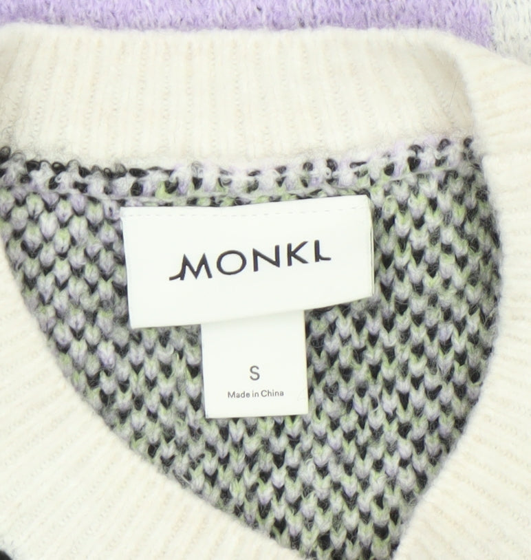 Womens UK Size S Monki Multicoloured Pullover Jumper