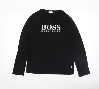 Boys UK Size 14 Years HUGO BOSS Black Basic T-Shirt