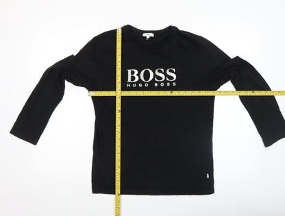 Boys UK Size 14 Years HUGO BOSS Black Basic T-Shirt
