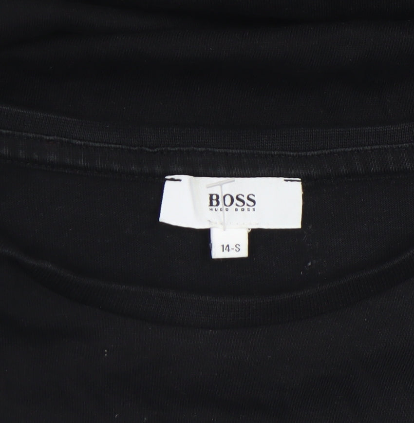 Boys UK Size 14 Years HUGO BOSS Black Basic T-Shirt