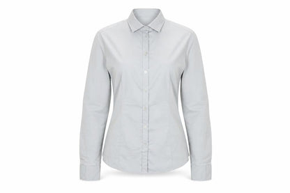 United Colors of Benetton Women’s Grey Button-Up Long Sleeve Shirt Size 8