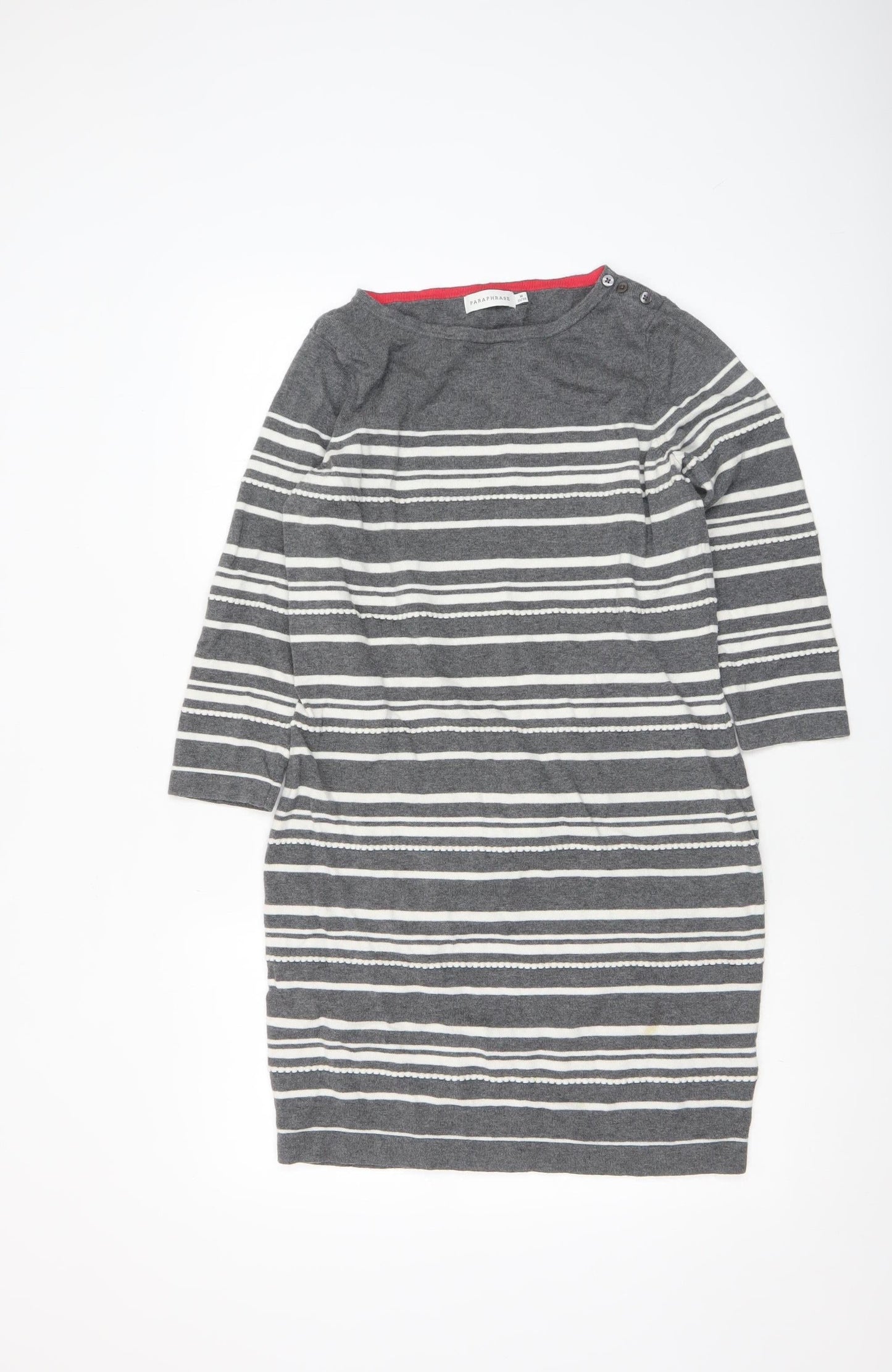 Womens UK Size 12 Paraphrase Grey Pullover Jumper