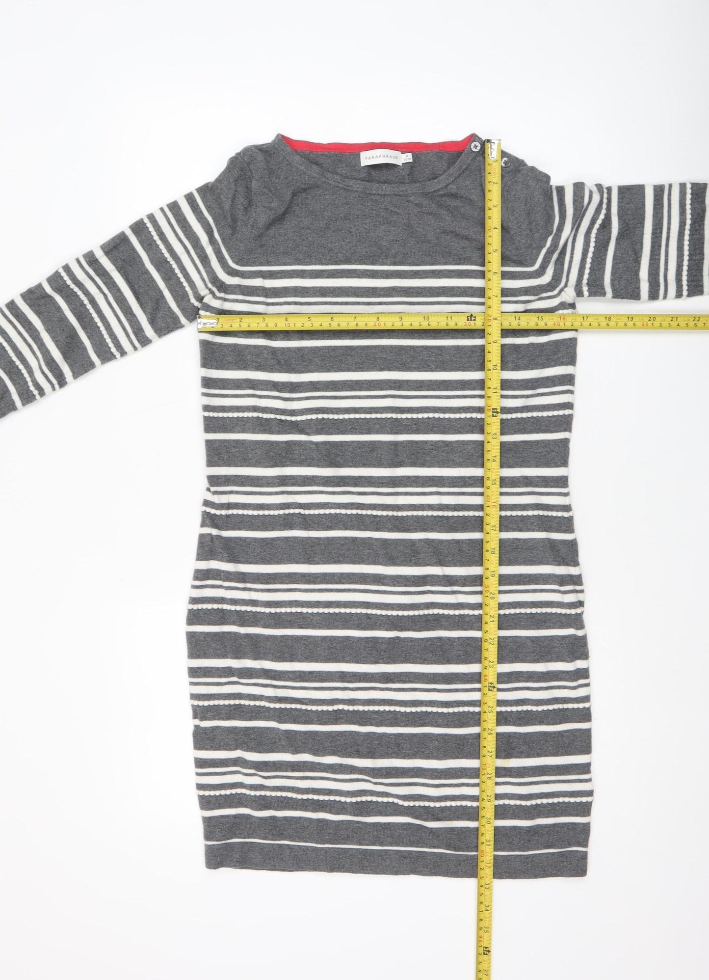 Womens UK Size 12 Paraphrase Grey Pullover Jumper