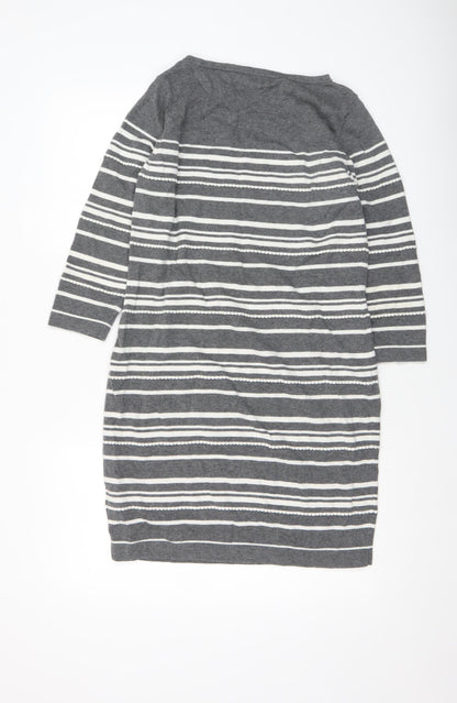 Womens UK Size 12 Paraphrase Grey Pullover Jumper