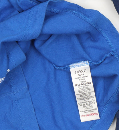 Boys UK Size 6 Years NEXT Blue Basic T-Shirt