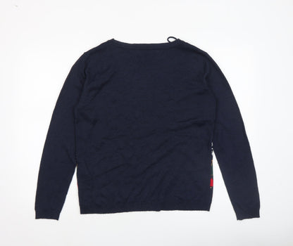 Womens UK Size L Only Blue Pullover Jumper