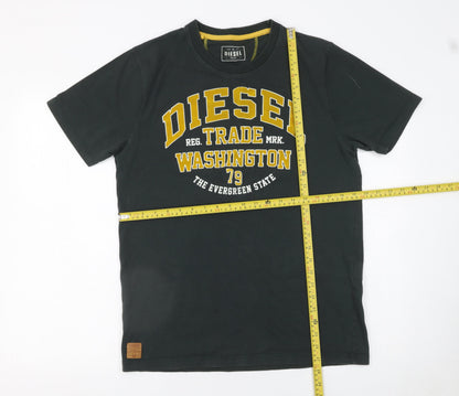Mens UK Size L Diesel Black  T-Shirt