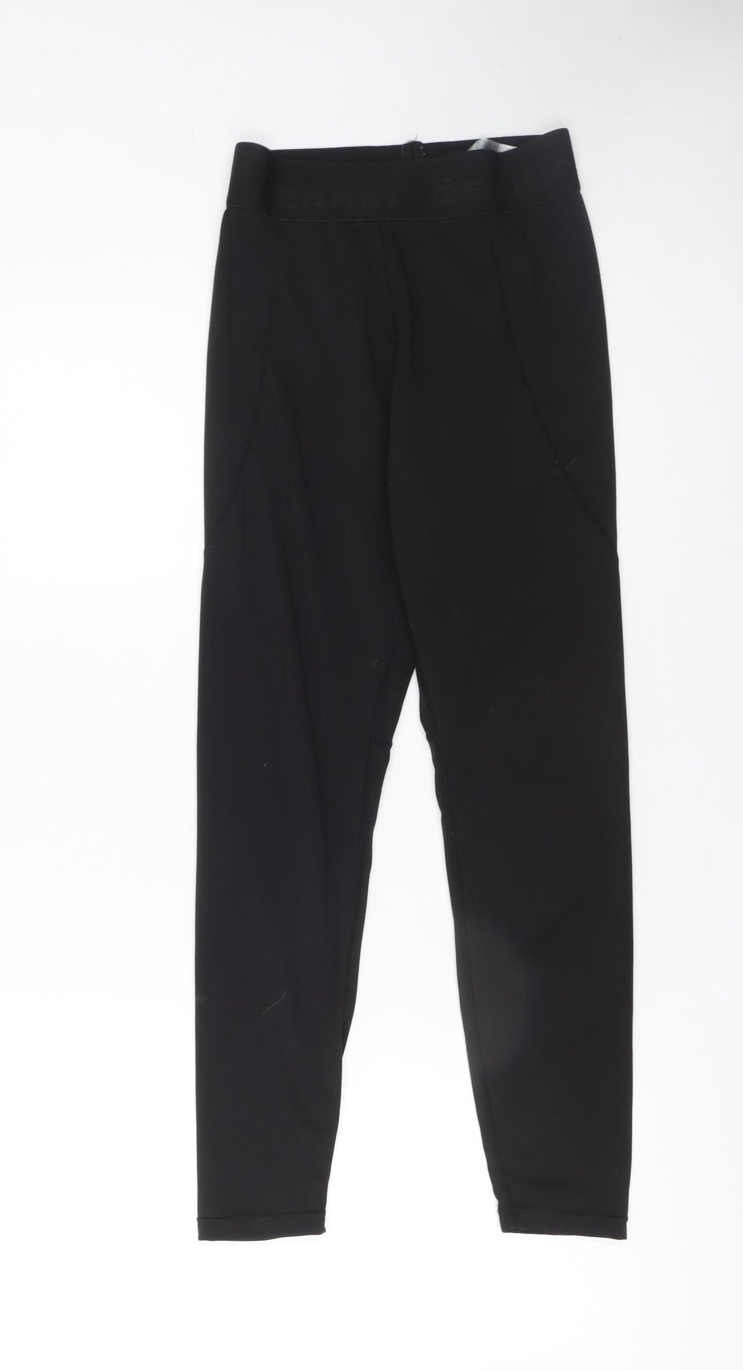 Womens UK Size S DKNY Slim Fit Leggings Black Leggings