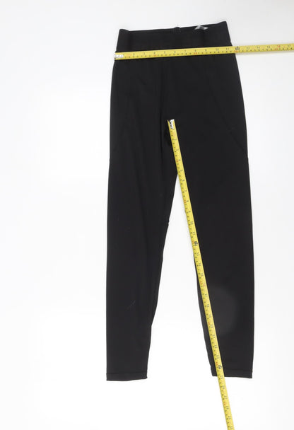 Womens UK Size S DKNY Slim Fit Leggings Black Leggings