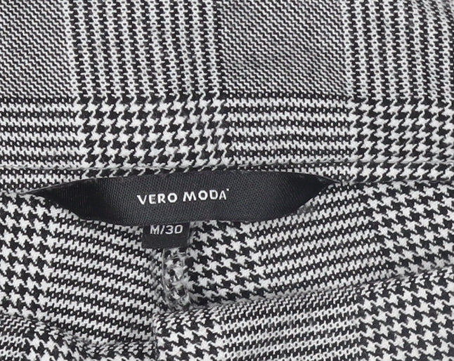 Womens UK Size M VERO MODA Regular Fit Paperbag Grey Trousers