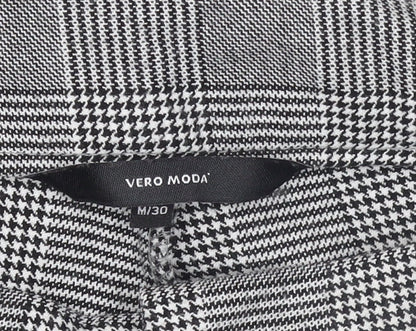 Womens UK Size M VERO MODA Regular Fit Paperbag Grey Trousers