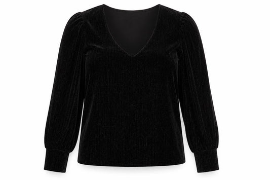 Womens UK Size L b.young Black Basic Blouse
