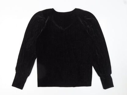 Womens UK Size L b.young Black Basic Blouse