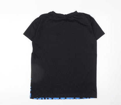 Boys UK Size 12-13 Years Minecraft Legends Black Basic T-Shirt